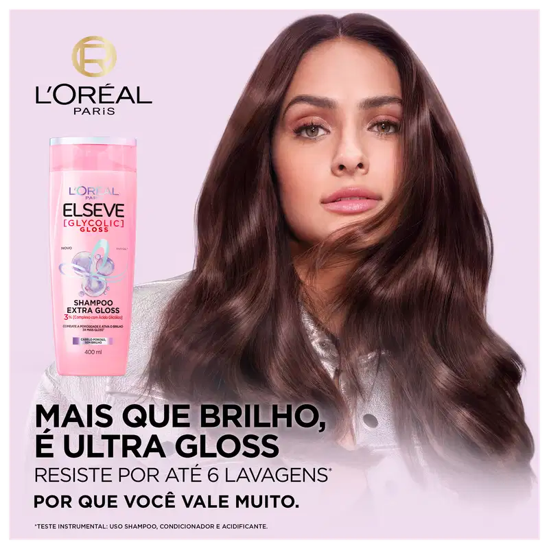 Elseve L’Oréal Paris Glycolic Gloss - Shampoo 400ml