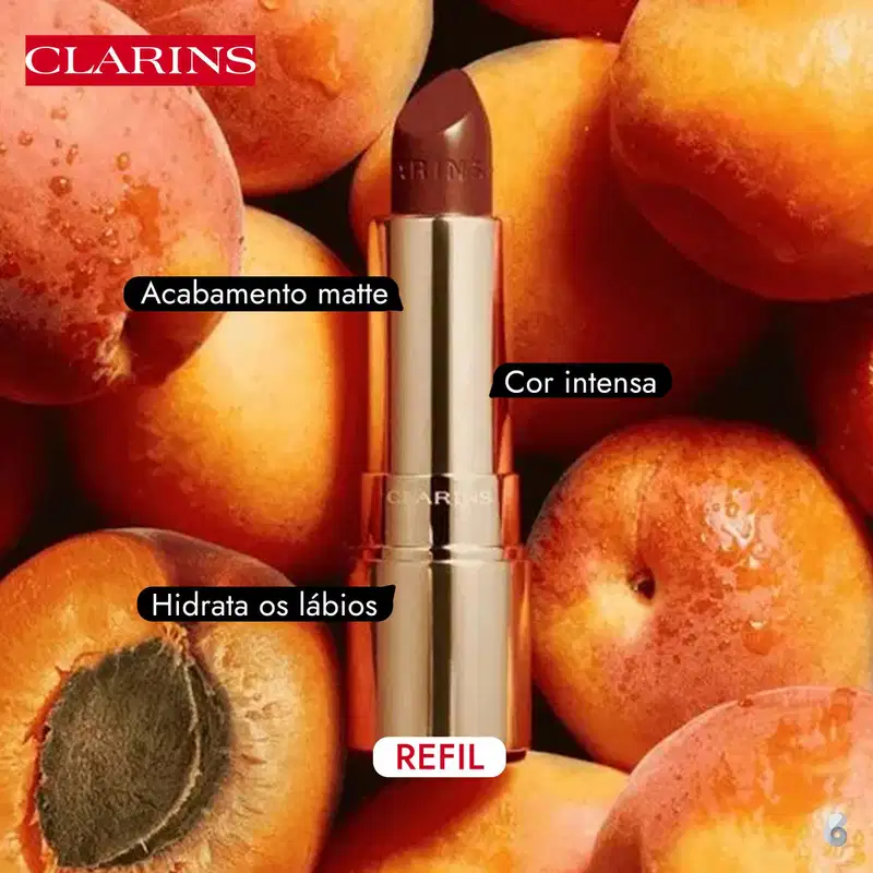 Clarins Joli Rouge Velvet 781 Refil - Batom Matte 3,5g