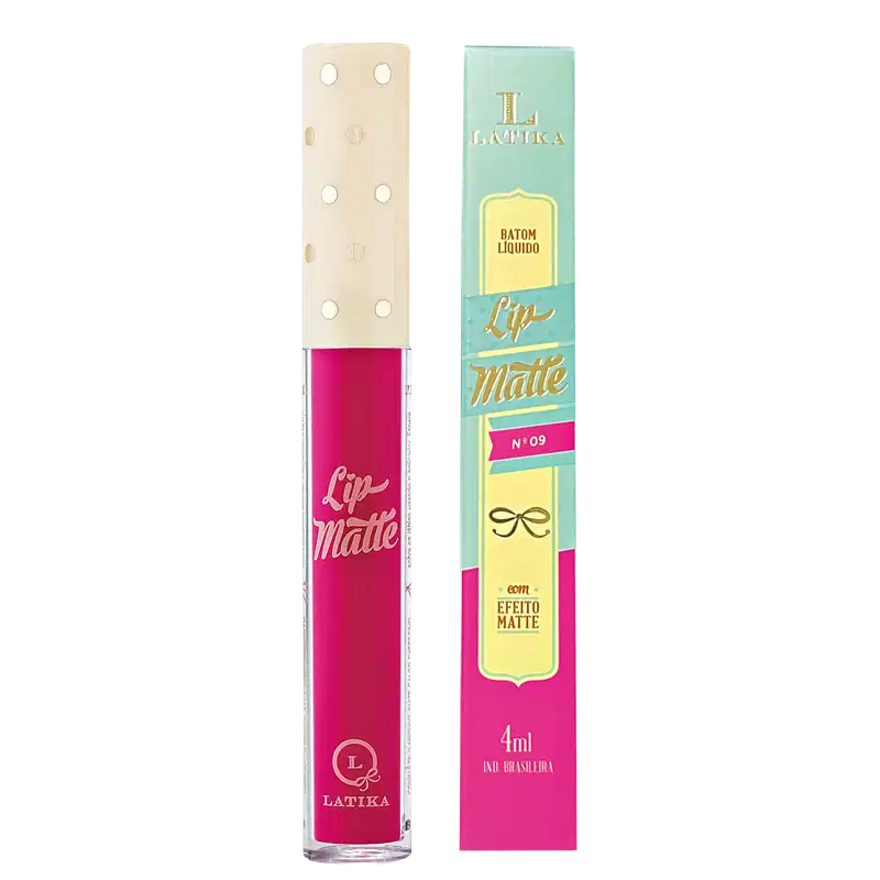 Latika Lip Matte Rosa Nº 9 - Batom Líquido 4ml