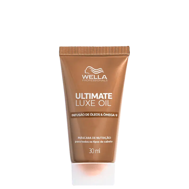 A imagem mostra a Máscara Capilar Ultimate Luxe Oi da marca Wella Professionals.
