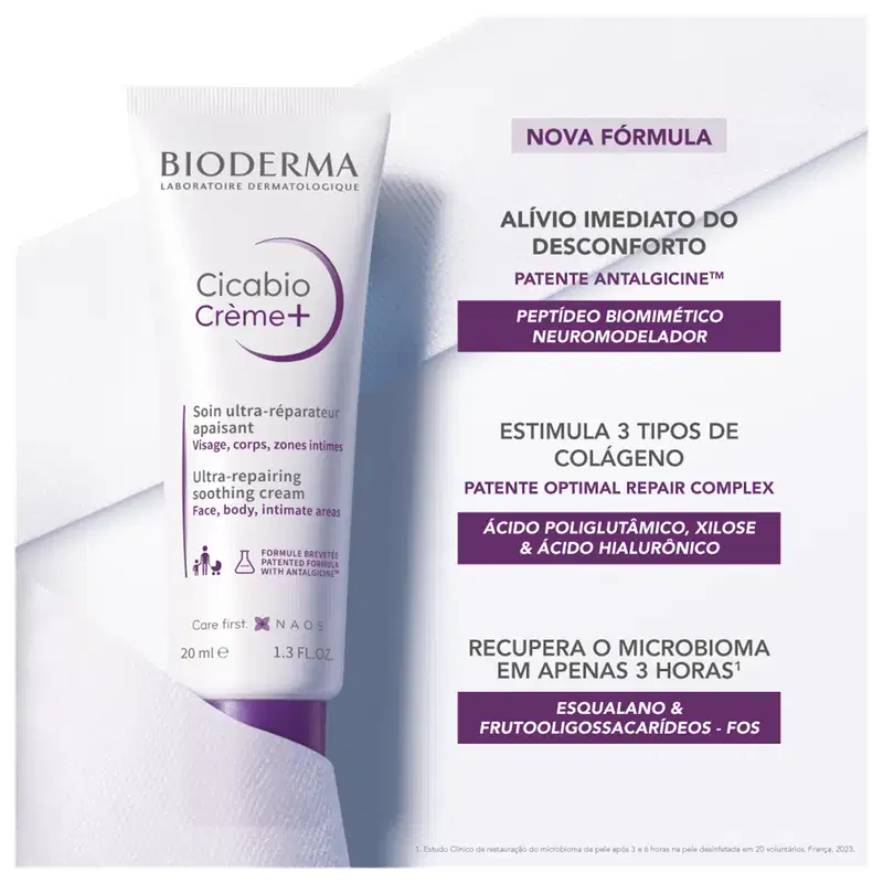 Bioderma Cicabio Crème+ - Creme Ultra-Reparador Calmante 20ml