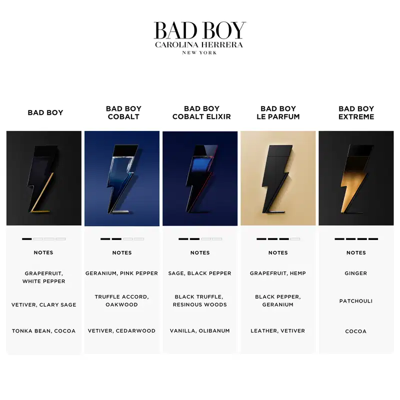 Bad Boy Cobalt Elixir Carolina Herrera Eau de Parfum - Perfume Masculino 100ml