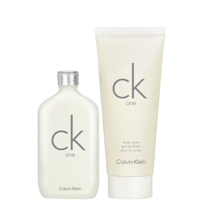 Conjunto CK One Calvin Klein Unissex Importado - Eau de Toilette 50ml + Gel de Banho 100ml