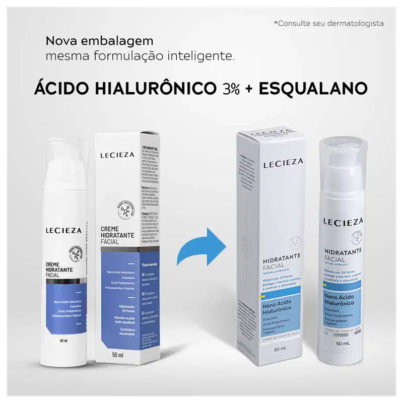 Lecieza - Hidratante Facial 50ml