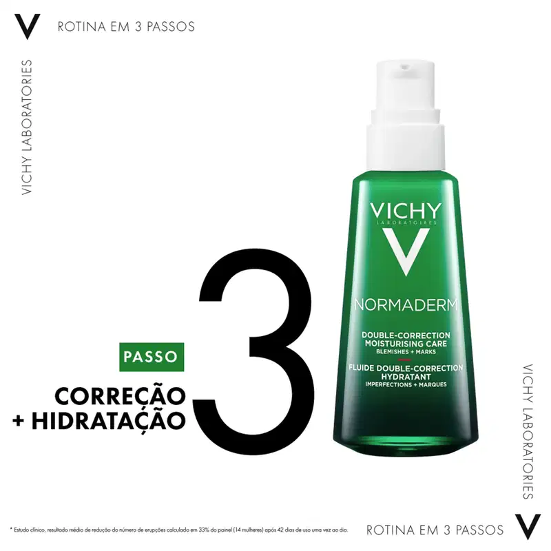 Passo 3 Correção + Hidratação com Normaderm Double Correction