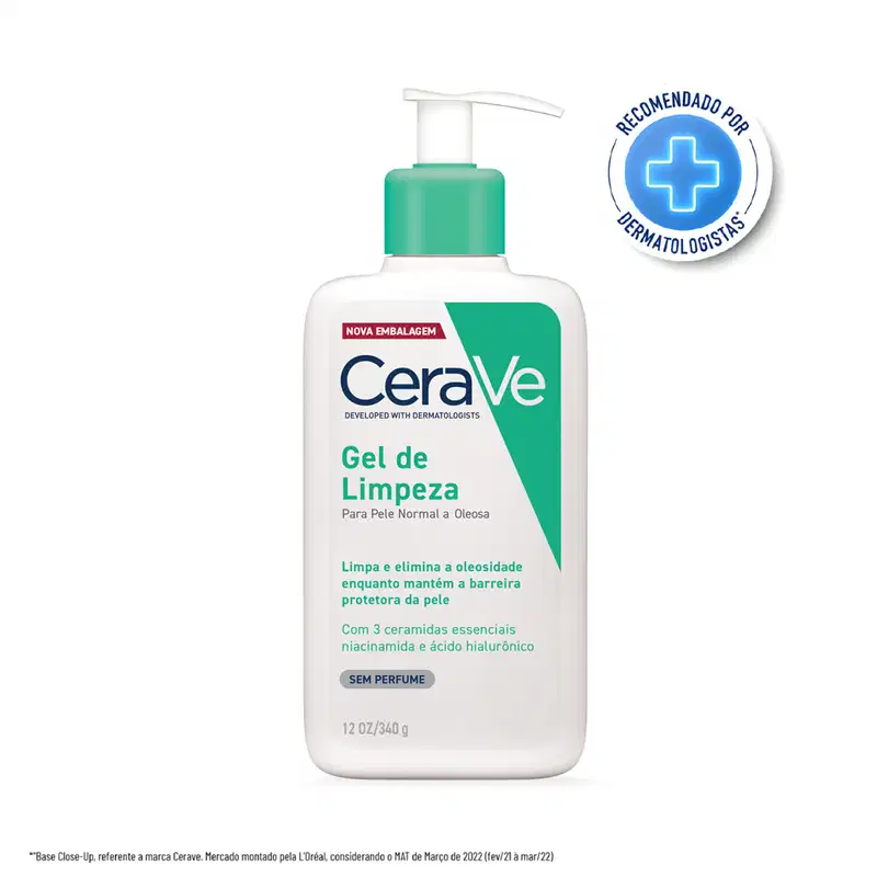 CeraVe Peles Equilibradas a Oleosas - Gel de Limpeza Facial 340g