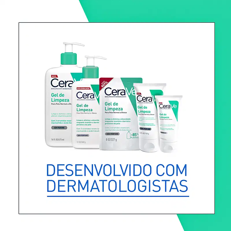 CeraVe Peles Equilibradas a Oleosas - Gel de Limpeza Facial 340g