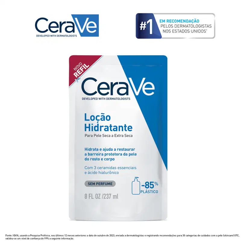 CeraVe Rosto & Corpo Refil - Loção Hidratante 237ml
