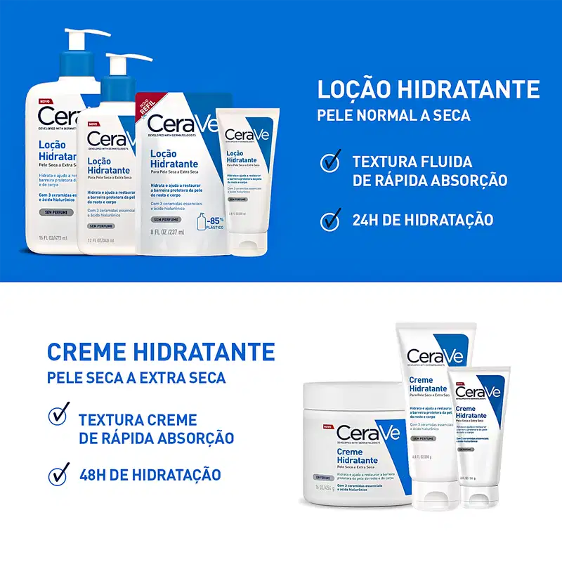 CeraVe Rosto & Corpo Refil - Loção Hidratante 237ml