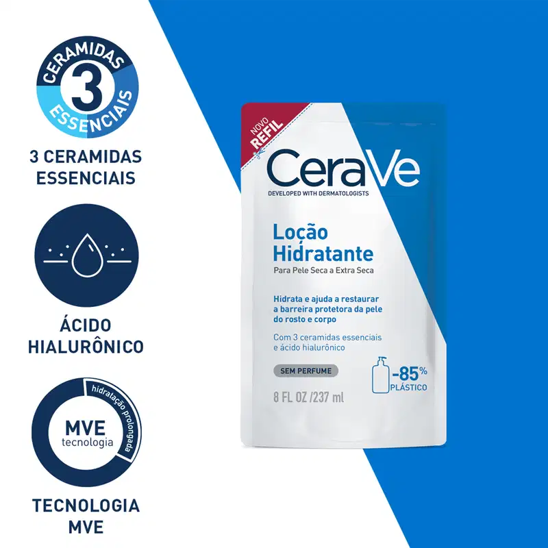 CeraVe Rosto & Corpo Refil - Loção Hidratante 237ml