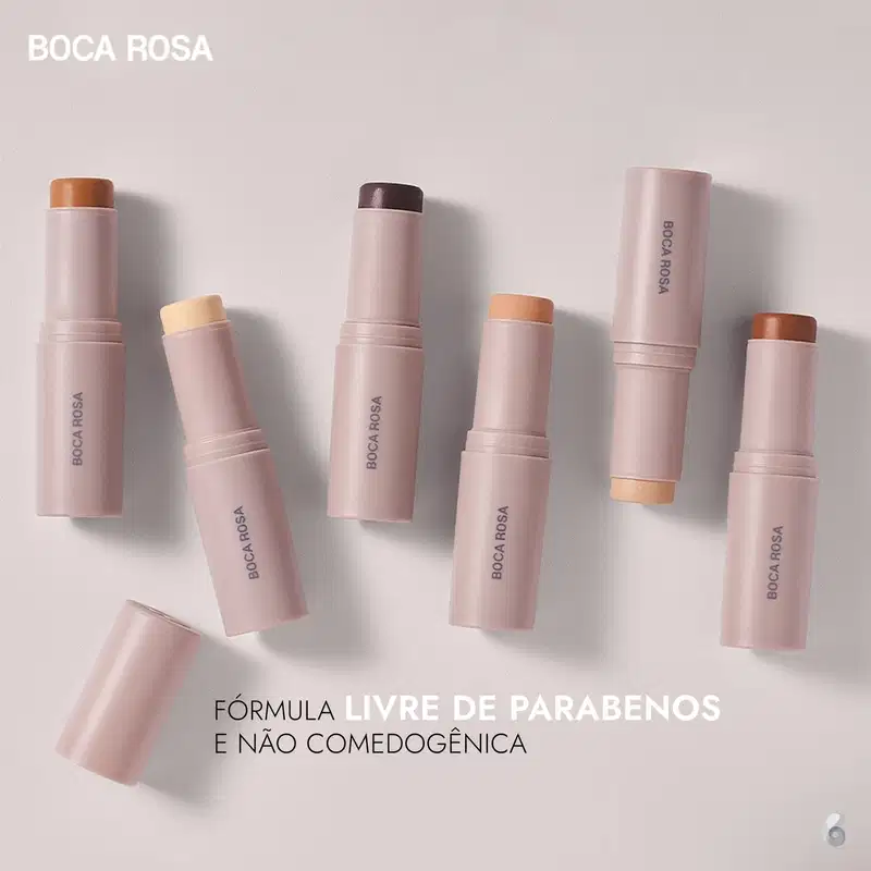 Boca Rosa Stick Pele BR43 - Base Multifuncional 12g