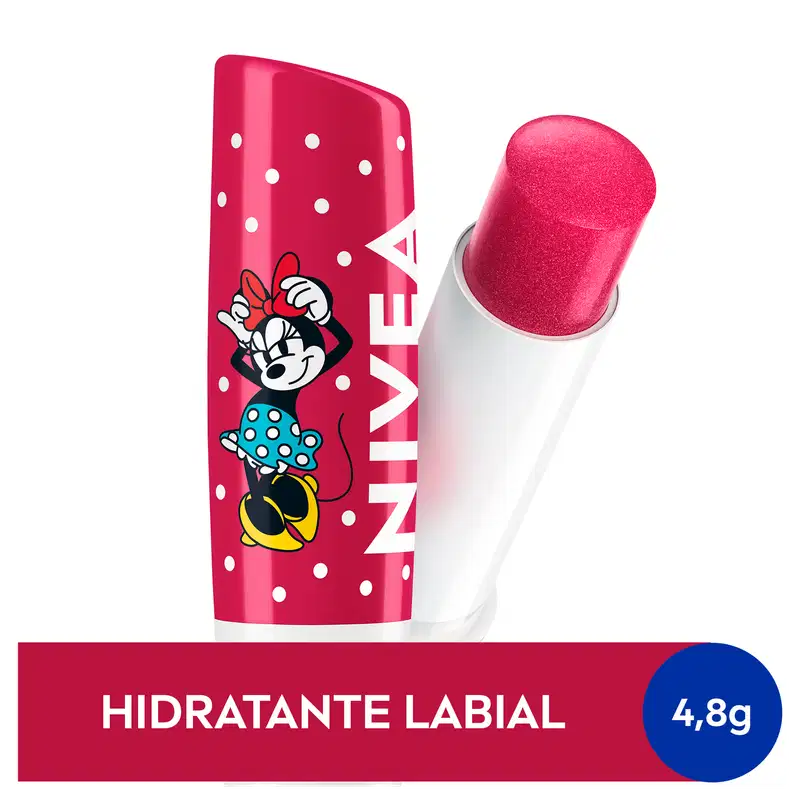 NIVEA Disney Mickey e Amigos Cereja Shine - Hidratante Labial 4,8g