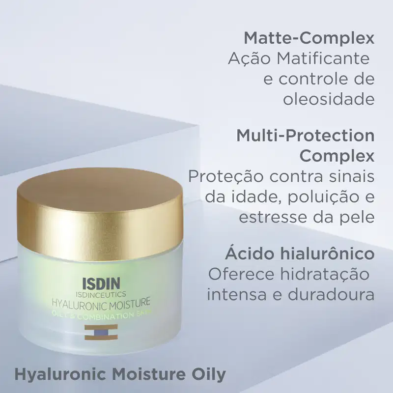 ISDIN ISDINCEUTICS Hyaluronic Moisture Oily Skin - Creme Redutor de Linhas 50g