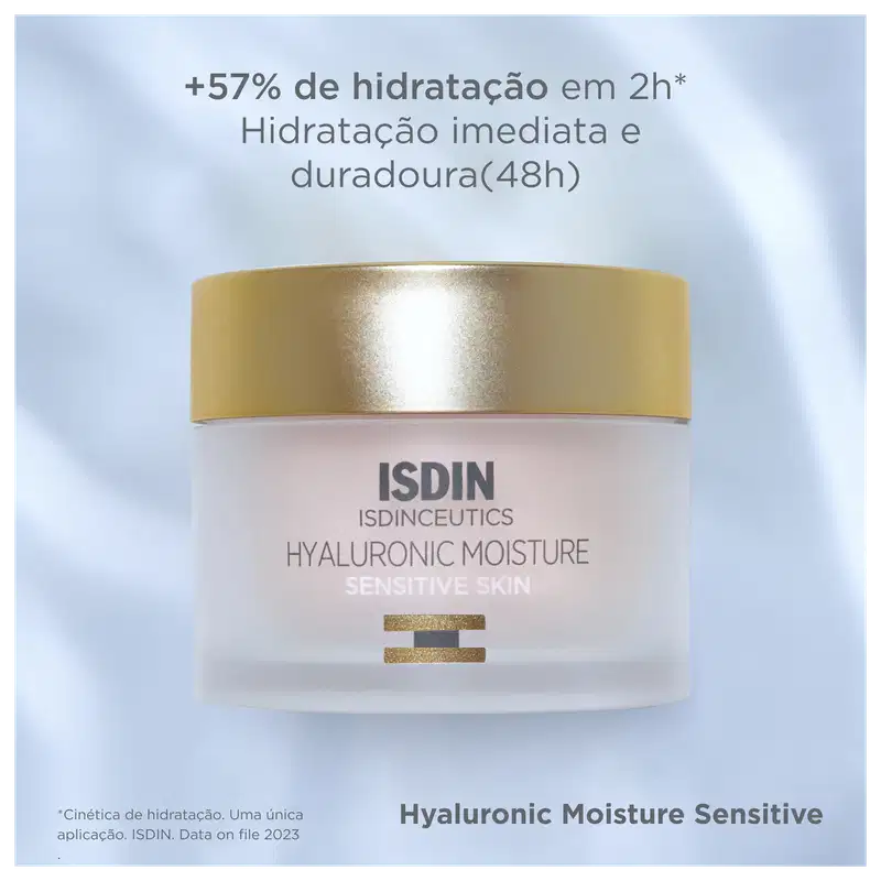 ISDIN ISDINCEUTICS Hyaluronic Moisture Sensitive Skin - Creme Redutor de Linhas Hidratante 50g