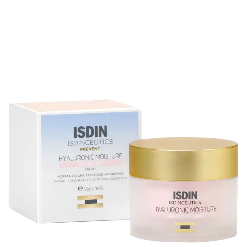ISDIN ISDINCEUTICS Hyaluronic Moisture Sensitive Skin - Creme Redutor de Linhas Hidratante 50g