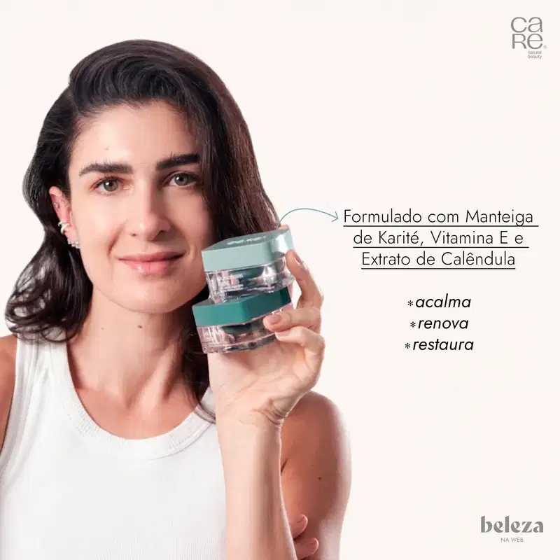 CARE Natural Beauty Skincream Rich Regeneração Intensa - Creme Hidratante Facial 30g