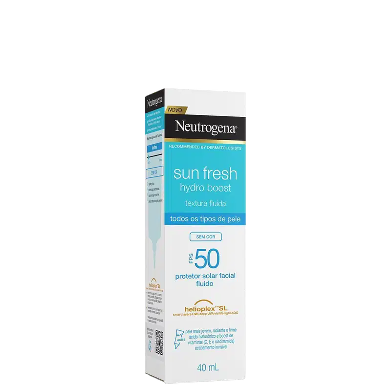 Neutrogena Sun Fresh Hydro Boost FPS50 Sem Cor - Protetor Solar Facial 40ml