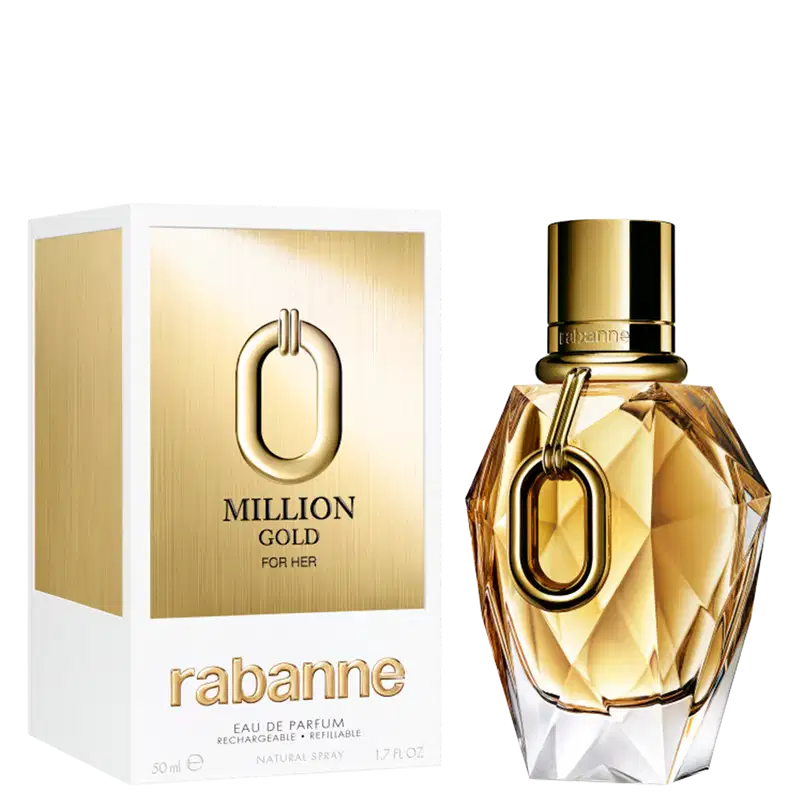 Million Gold For Her Rabanne Eau de Parfum Refillable - Perfume Feminino 50ml