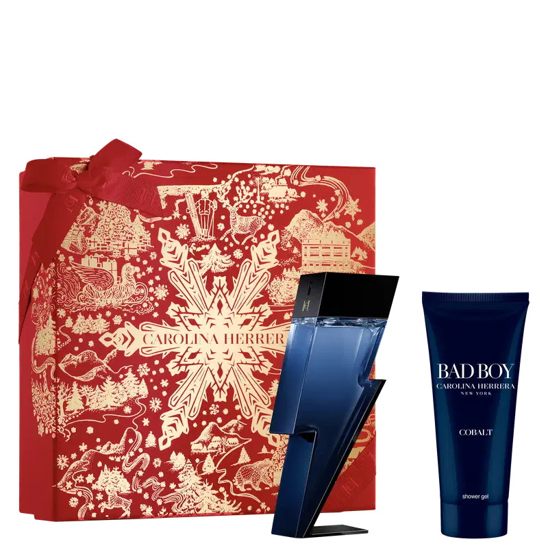 Conjunto Bad Boy Cobalt Carolina Herrera Masculino - Eau de Parfum 100ml + Gel de Banho 100ml