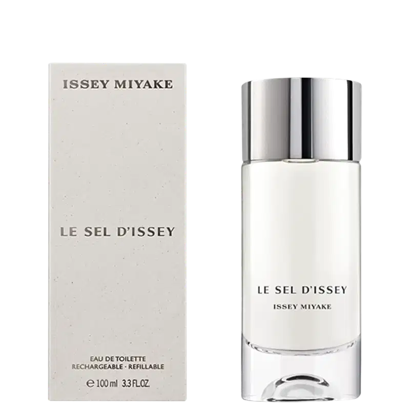 Frasco do perfume e caixa lado a lado.