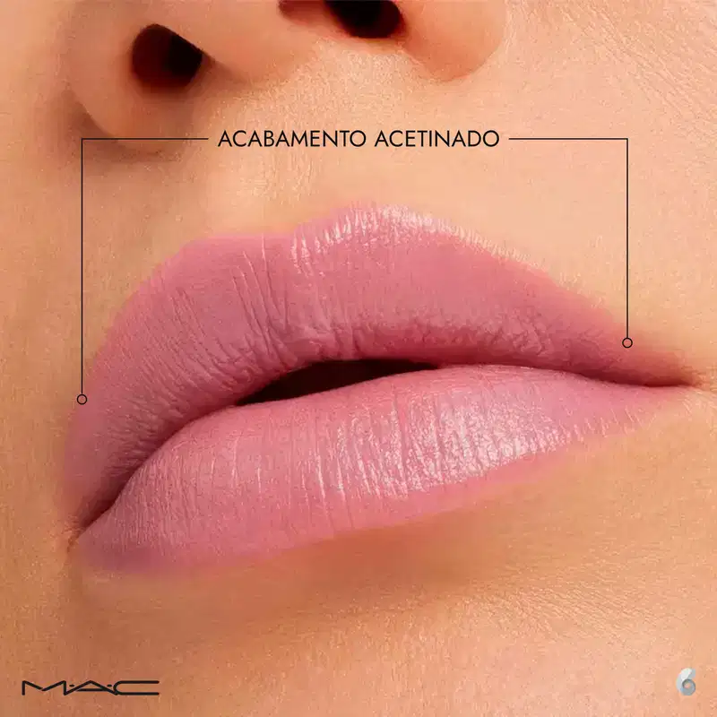 M·A·C MACximal Satin Pink Peppermint - Batom Acetinado 3,5g