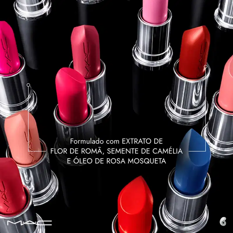 M·A·C MACximal Satin Pink Peppermint - Batom Acetinado 3,5g