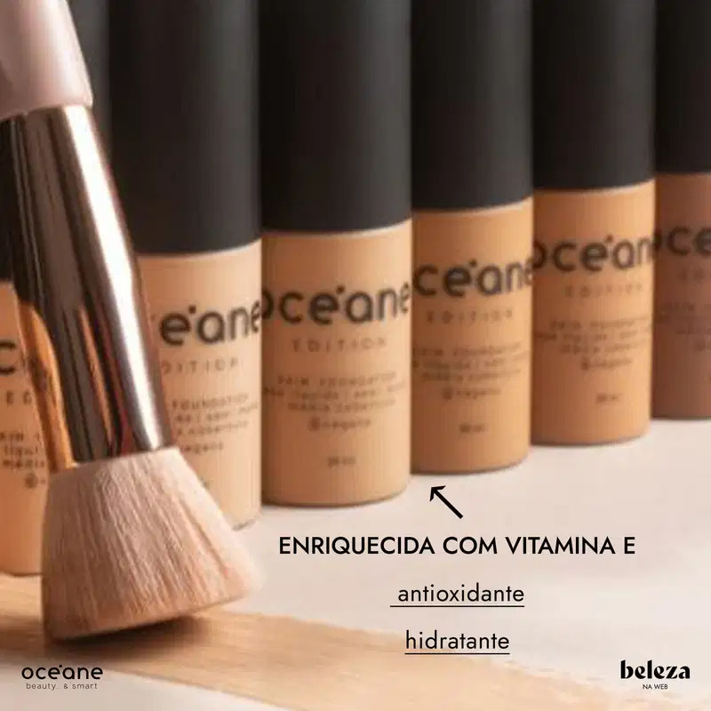 Enriquecida com vitamina E, antioxidante e hidratante.