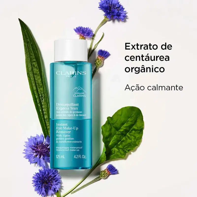 Clarins Cleanser Instant Eye Make-Up Remover Bifásico - Demaquilante para Área dos Olhos 125ml