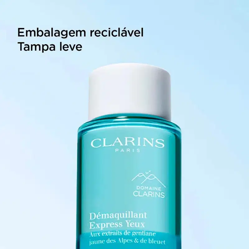 Clarins Cleanser Instant Eye Make-Up Remover Bifásico - Demaquilante para Área dos Olhos 125ml