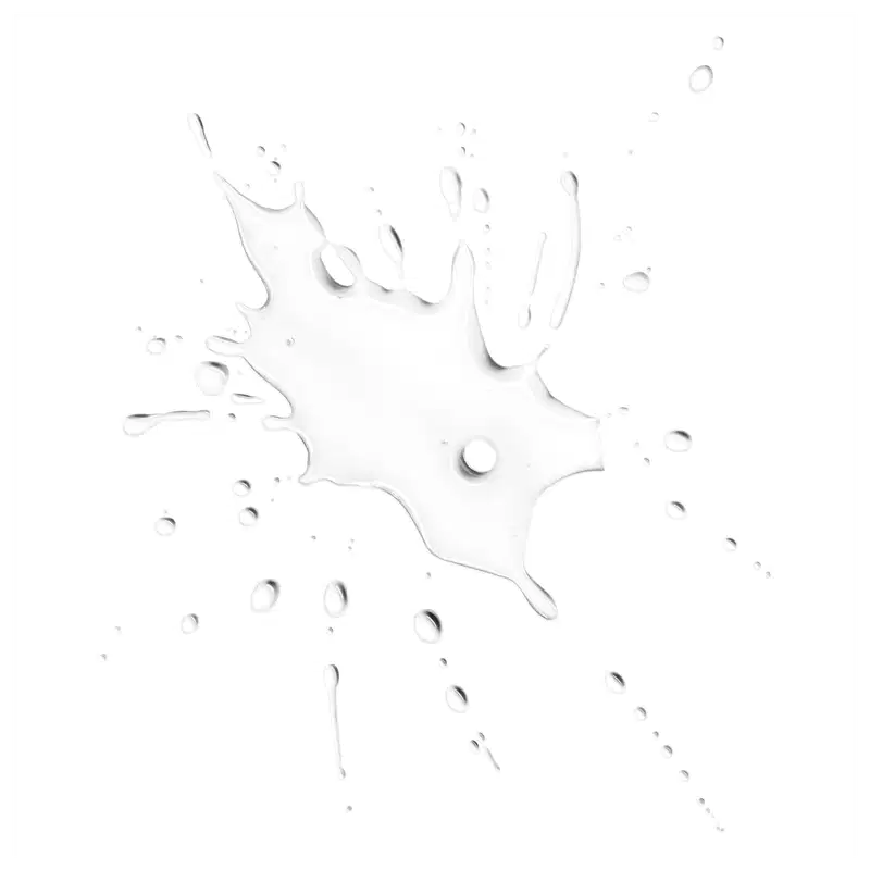 A imagem mostra um pouco da água micelar em fundo branco.