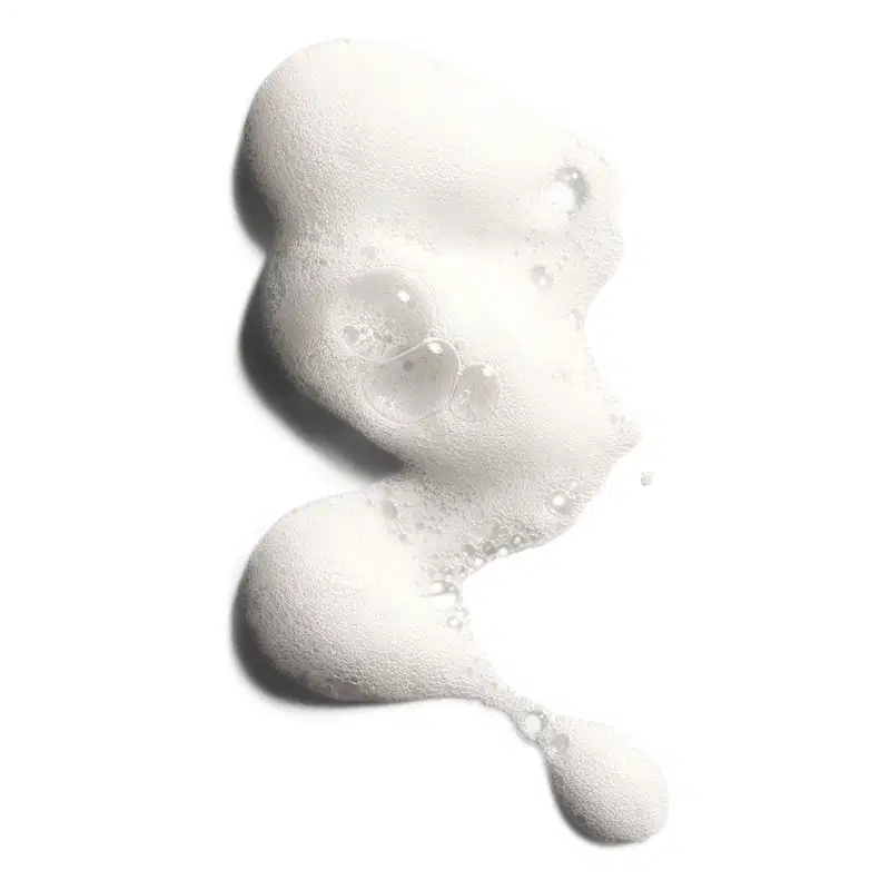 A imagem mostra um pouco da espuma do mousse.