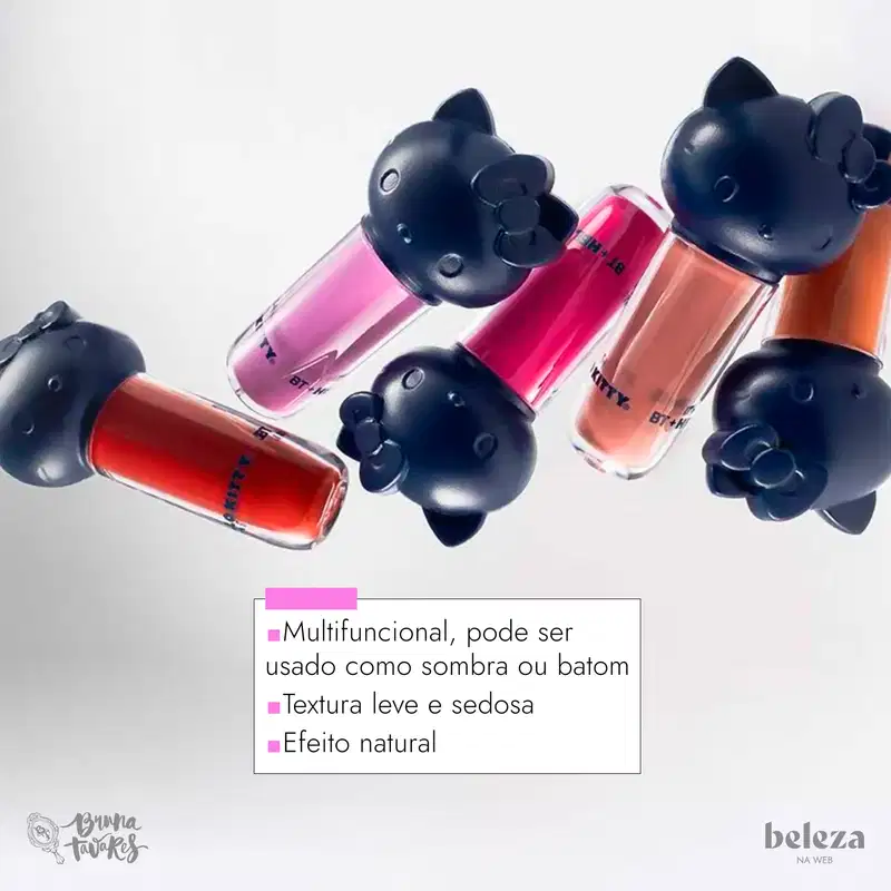 Bruna Tavares Hello Kitty Pink Bow - Blush Líquido 4,5ml