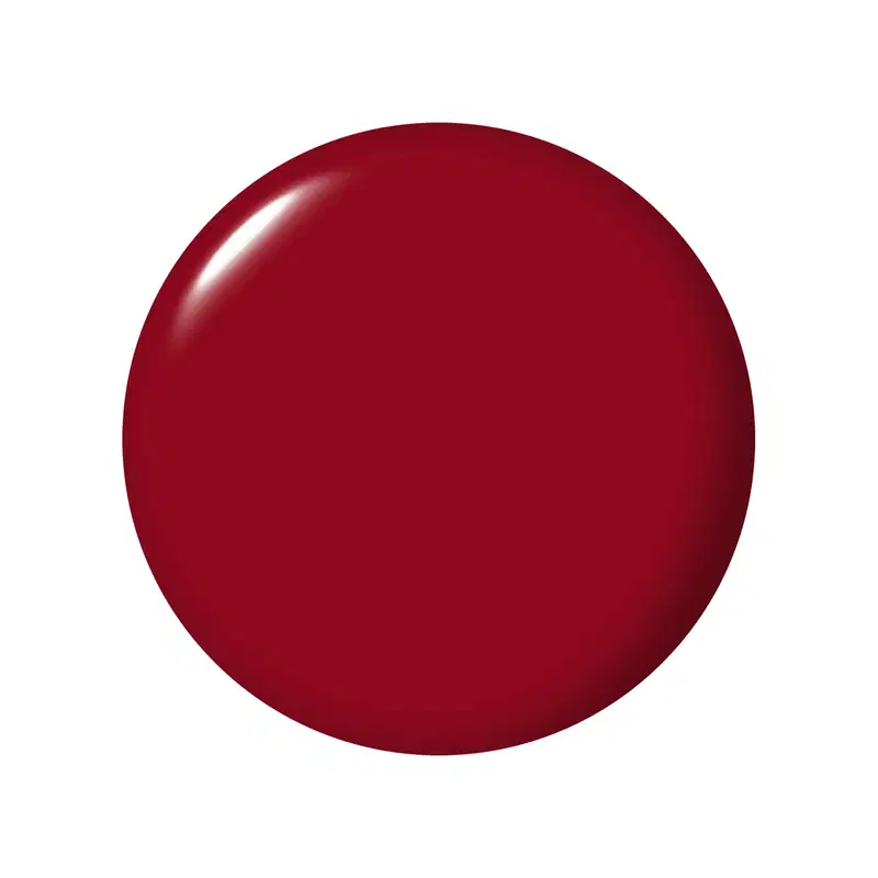 Amostra em formato circular, com uma textura brilhante e cremosa.