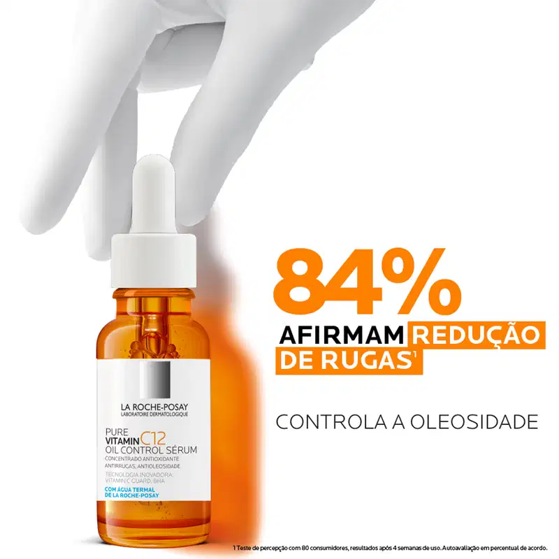 La Roche-Posay Pure Vitamin C12 Oil Control - Sérum Facial Redutor de Linhas 15ml