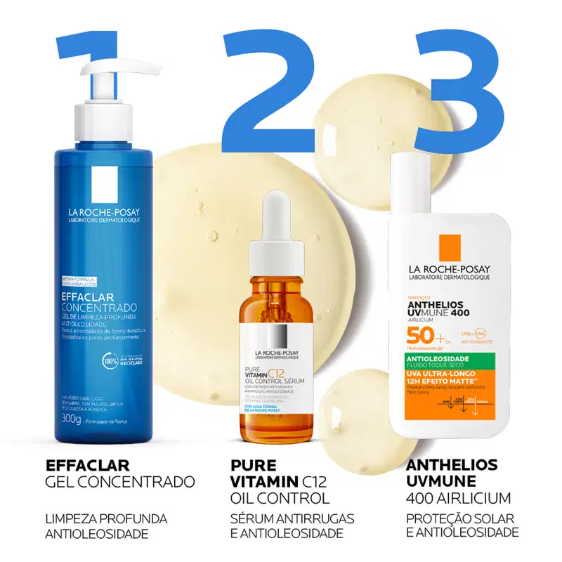 La Roche-Posay Pure Vitamin C12 Oil Control - Sérum Facial Redutor de Linhas 15ml