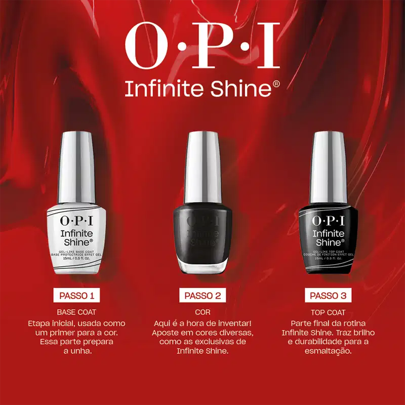 OPI Infinite Shine Black Onyx - Esmalte Cremoso 15ml