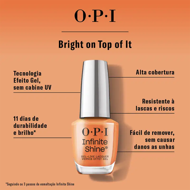 OPI Infinite Shine Bright On Top Of It - Esmalte Cremoso 15ml