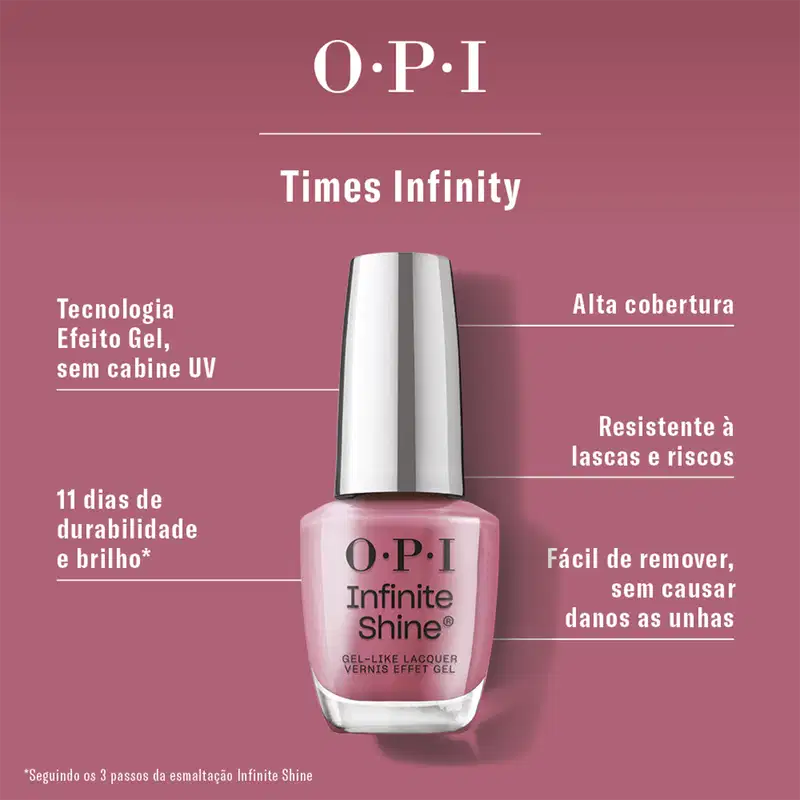 OPI Infinite Shine Times Infinity - Esmalte Cremoso 15ml