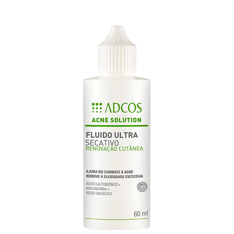 Fluido Ultra Secativo Adcos Acne Solution 60ml