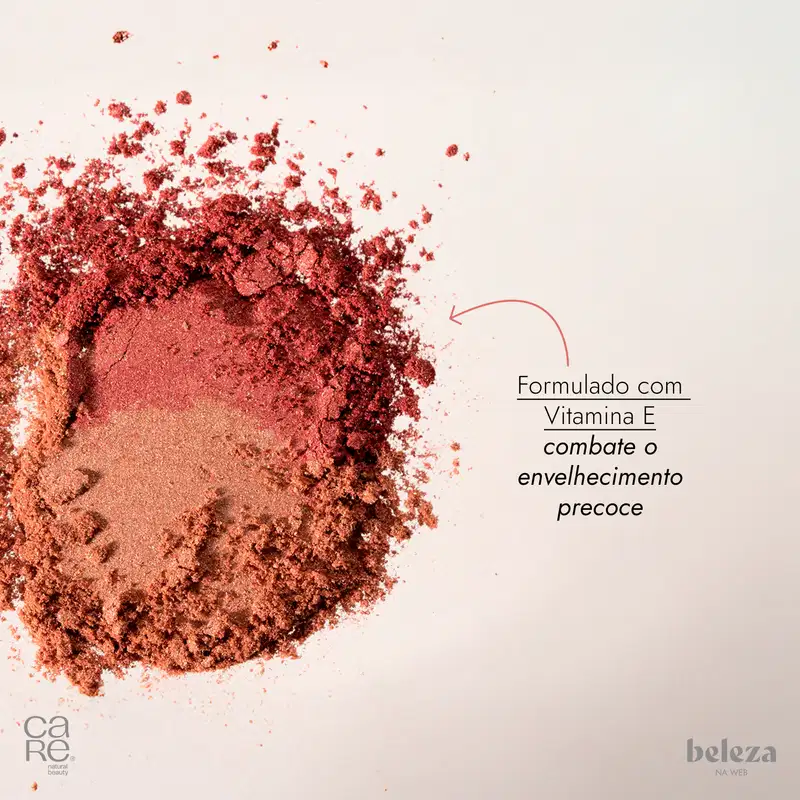 CARE Natural Beauty Pink Mocha - Blush em Pó Multifuncional 12g