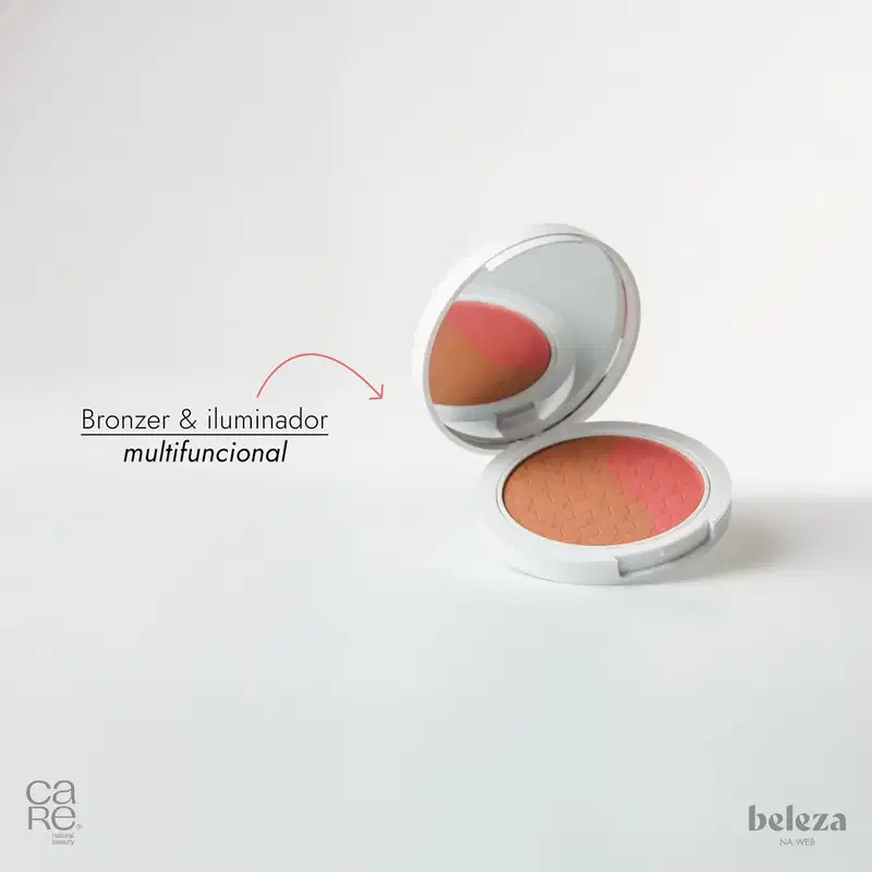 CARE Natural Beauty Pink Mocha - Blush em Pó Multifuncional 12g