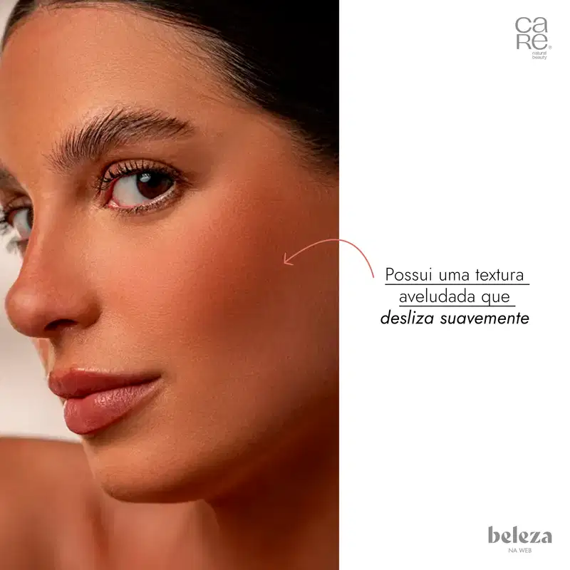 CARE Natural Beauty Pink Mocha - Blush em Pó Multifuncional 12g