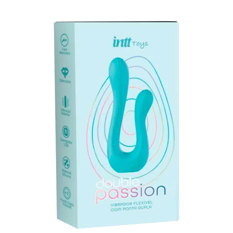 Intt Vibra Collors Double Passion Nude - Vibrador Duplo