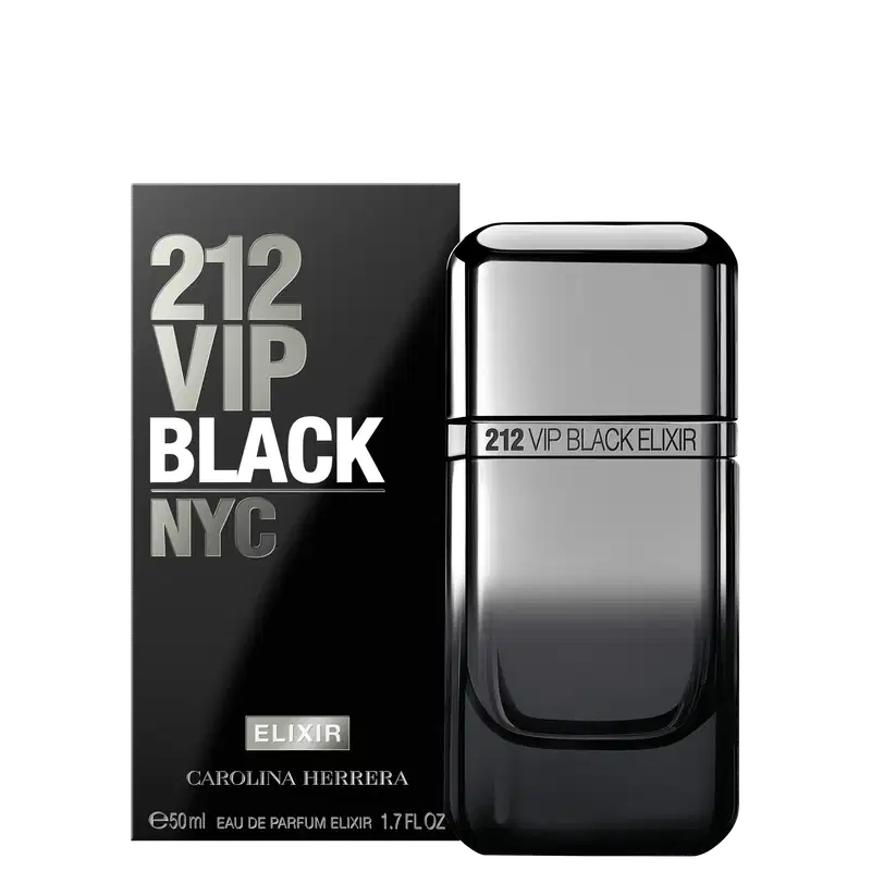 Perfume Masculino 212 VIP Black Elixir Carolina Herrera Eau de Parfum.