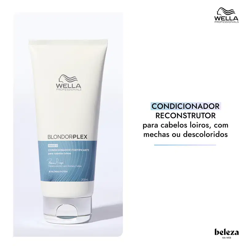 CONDICIONADOR RECONSTRUTOR para cabelos loiros, com mechas ou descoloridos