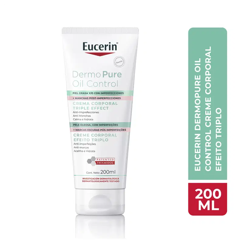 Eucerin Dermo Pure Efeito Triplo - Creme Corporal Antiacne 200ml