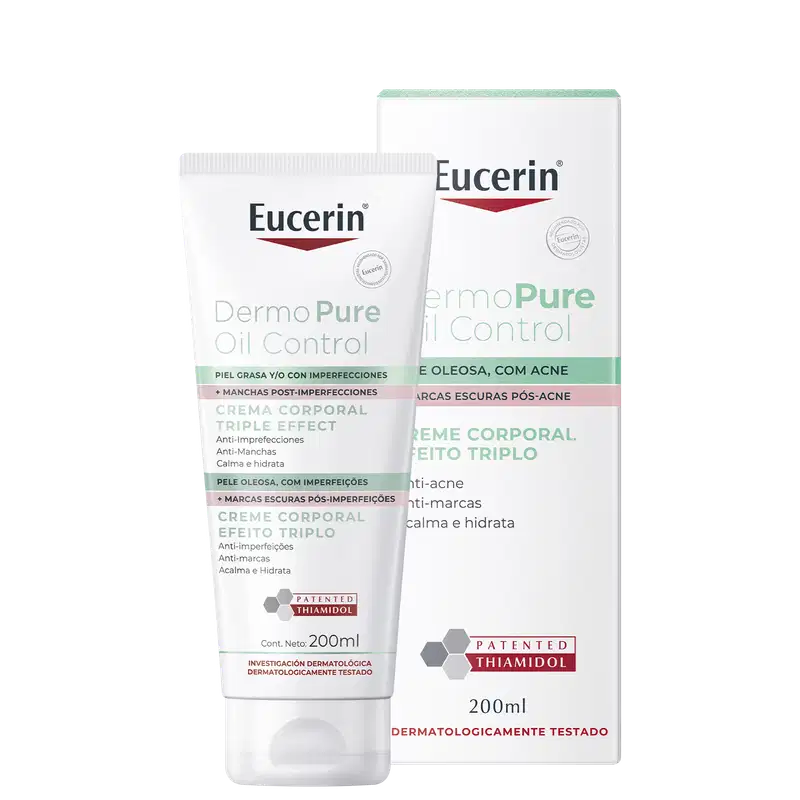 Eucerin Dermo Pure Efeito Triplo - Creme Corporal Antiacne 200ml