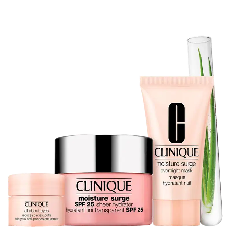 Kit Clinique Moisture Surge™ SPF 25 Sheer Hydrator (3 Produtos)
