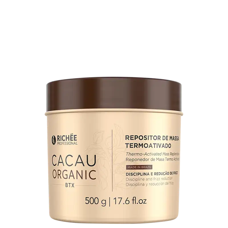 Repositor de Massa Capilar Richée Professional Cacau Organic Btx, 500g.