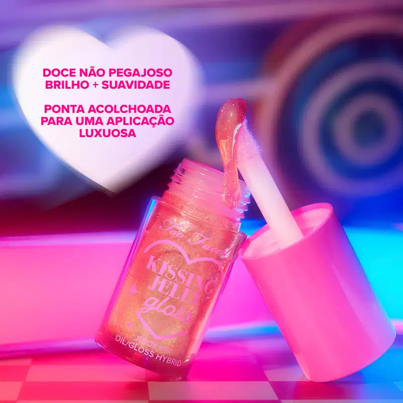 Too Faced Kissing Jelly Shade Strawberry Frosting - Brilho Labial 4,5ml